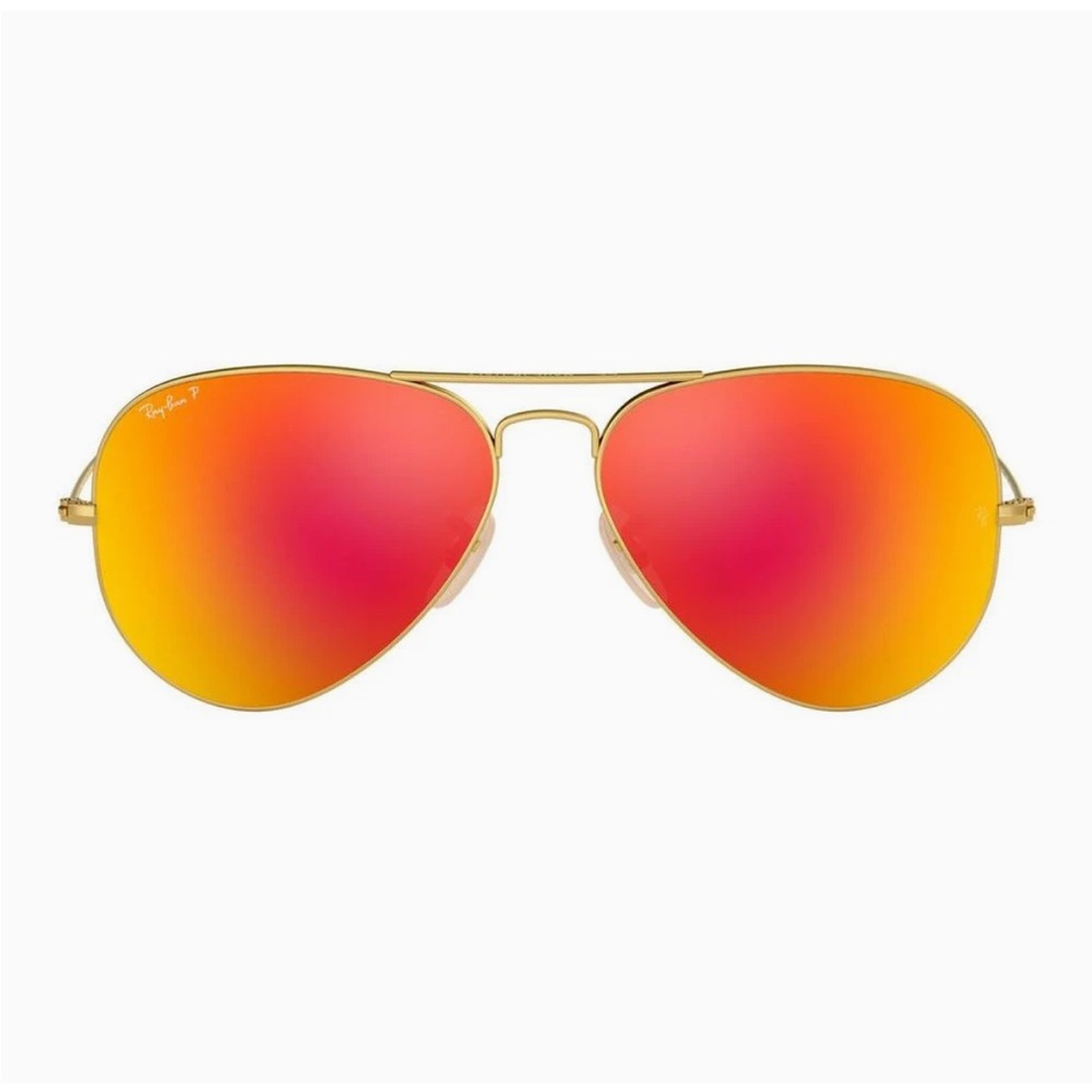 Ray-Ban Aviator Sunglasses with Gold and orange